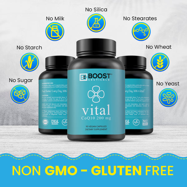 COQ10 WITH BIOPERINE - 200 MG 90 CAPSULES - Boostceuticals®
