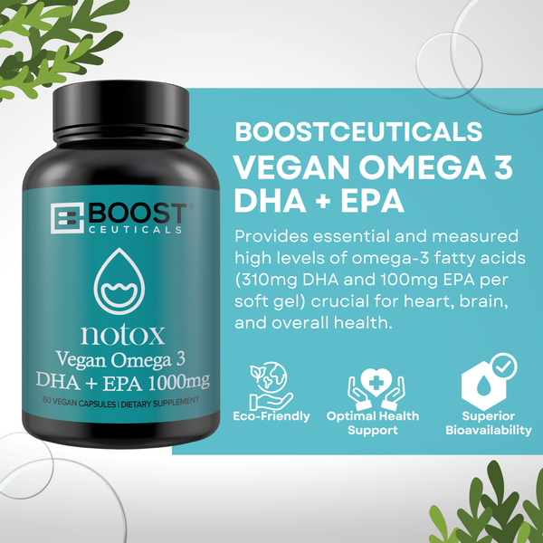 Plant Based Algae Omega 1000mg 60 Capsules - Boostceuticals®