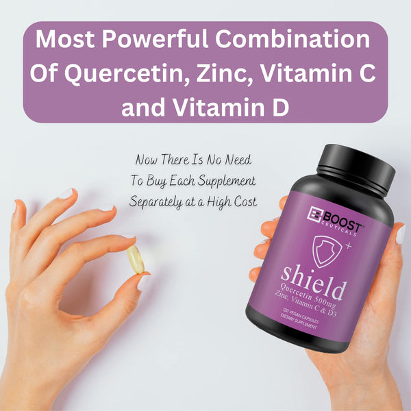 QUERCETIN WITH VIT. C & ZINC 120 CAPSULES - Boostceuticals®