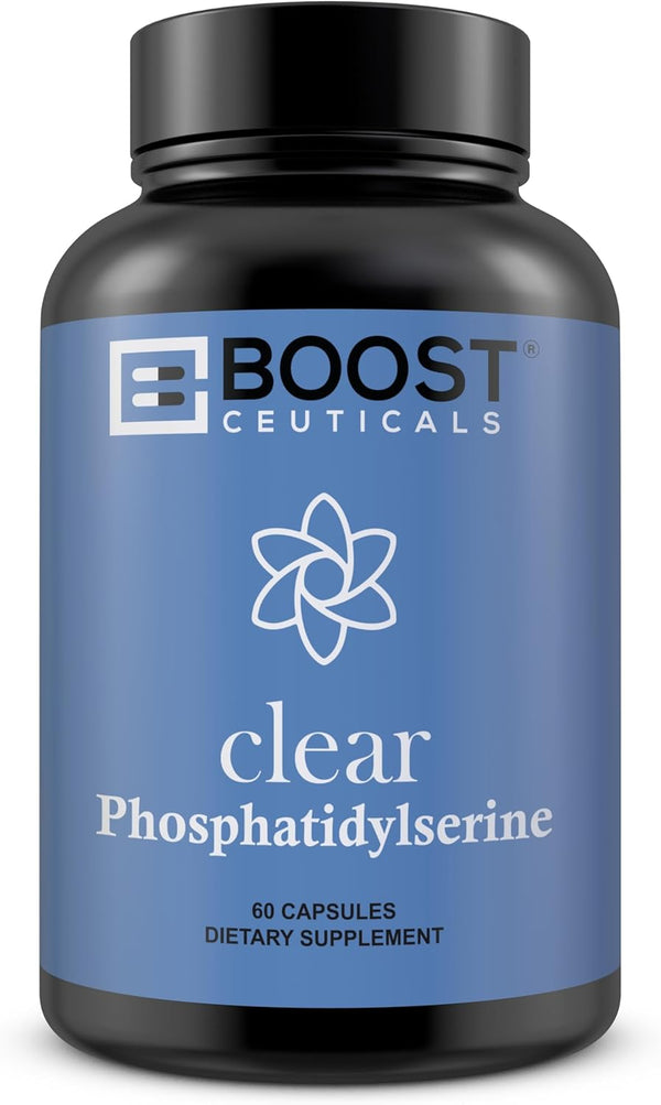 BoostCeuticals Phosphatidylserine – Brain Supplement for Memory & Focus – Vegan Sleep Aid with Ginkgo & Mental Clarity Support