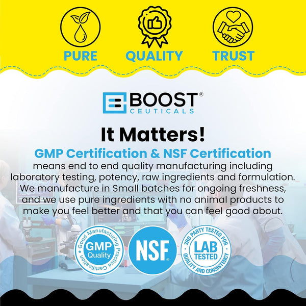 BoostCeuticals CoQ10 200mg – Supports Blood Pressure, Heart Health & Energy – Vegan Antioxidant 60 Capsules