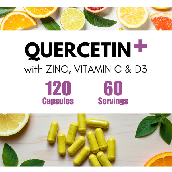 Quercetin with Zinc, Vitamin C, Vitamin D 120 Capsules