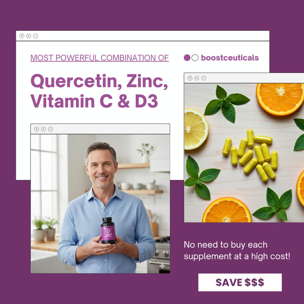 Quercetin with Zinc, Vitamin C, Vitamin D 120 Capsules